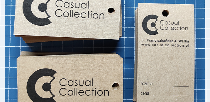 Drukowanie zawieszek odzieżowych