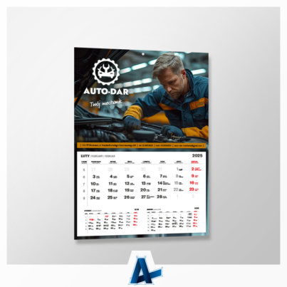Kalendarze jednodzielne dla AUTO-DAR
