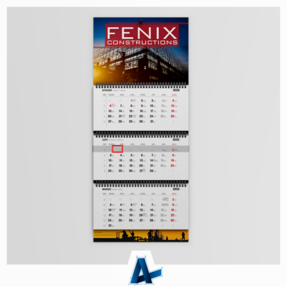 Kalendarze trójdzielne dla FENIX  CONSTRUCTIONS