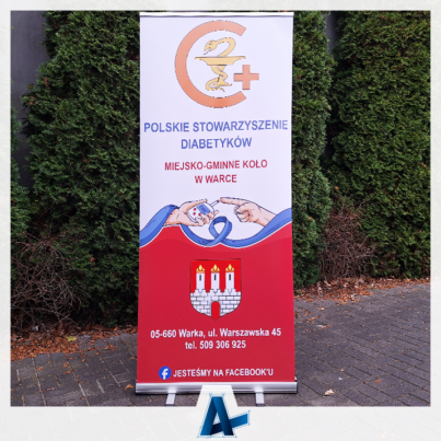 Roll-up dla Koła Diabetyków w Warce