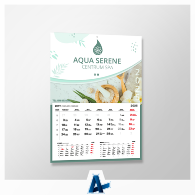Kalendarze jednodzielne dla AQUA SERENE