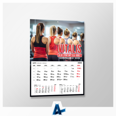 Kalendarze jednodzielne dla klubu VITALIS
