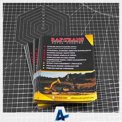 Ulotki dla firmy RAF-TRANS z Kozienic