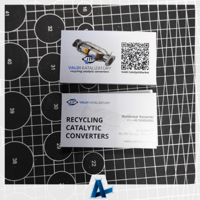 Wizytówki dla VALDI KATALIZATORY