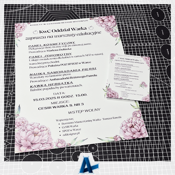 Kobiety w Centrum - druk ulotek i plakatów