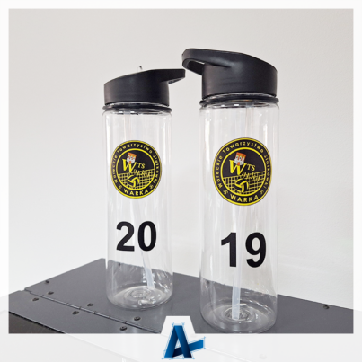 Realizacja bidonów z logo dla sekcji młodzieżowej WTS Warka