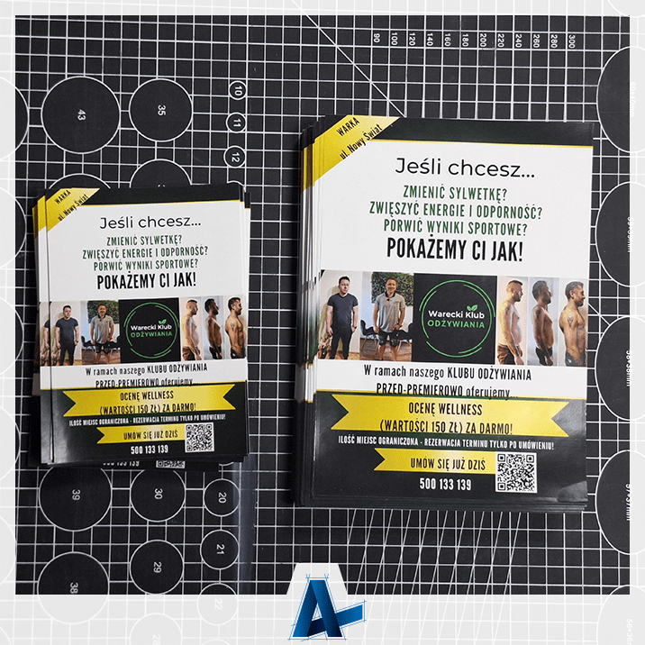 Warecki Klub Odżywiania - druk ulotek