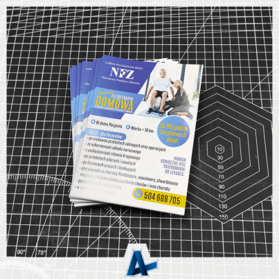 Realizacja ulotek dla Fizjoterapeutki Emilii Piekut