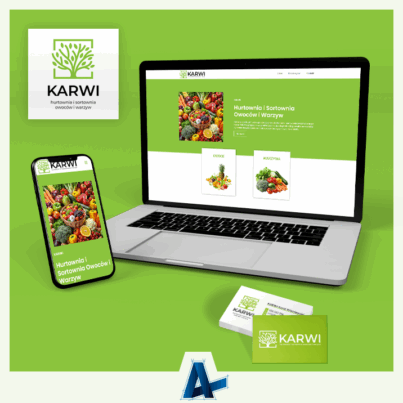 Logo, strona internetowa i wizytówki dla KARWI