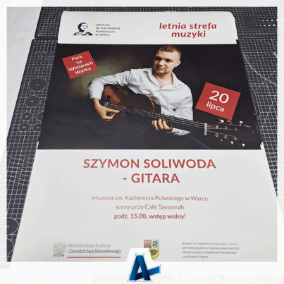 Druk plakatów wielkoformatowych dla Muzeum w Warce