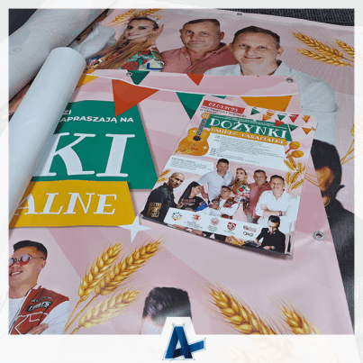 Materiały reklamowe na Dożynki w Grudzi