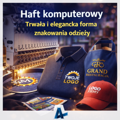 Haft komputerowy – trwała i elegancka forma znakowania odzieży