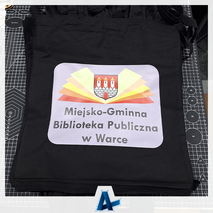 Torba z logo - Biblioteka miejska Warka