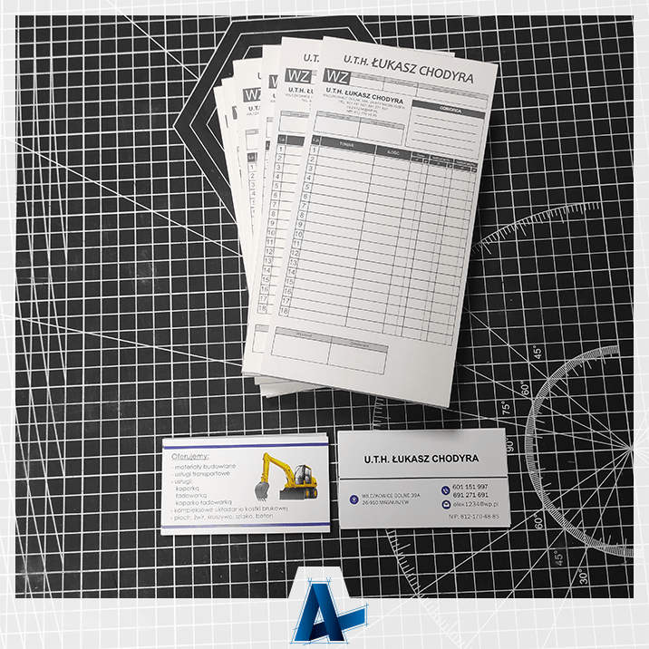 UTH Łukasz Chodyra - bloczki samokopiujące i wizytówki