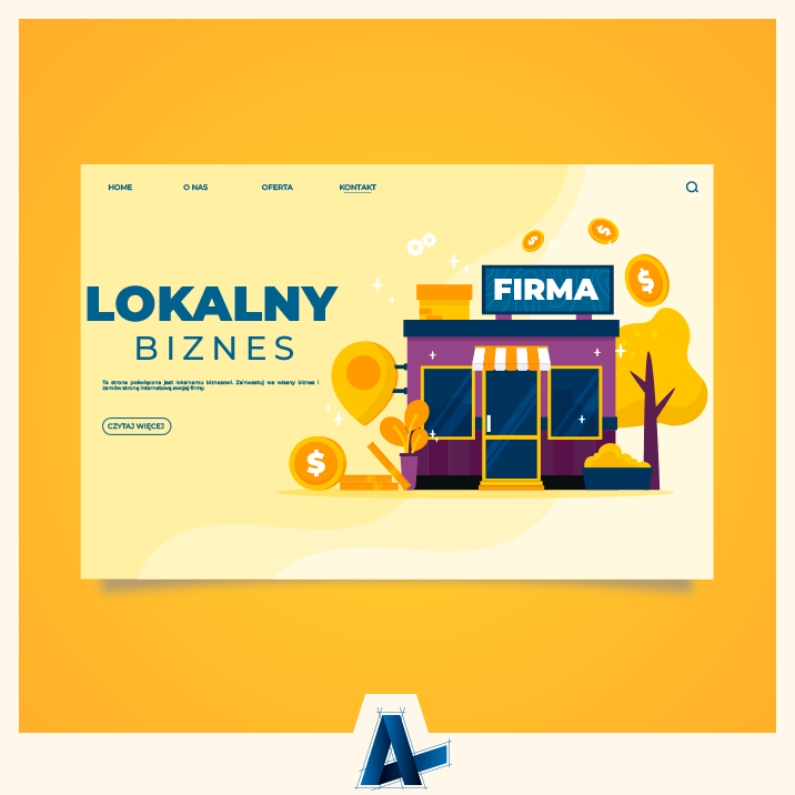 strona internetowa dla lokalnej firmy w Warce